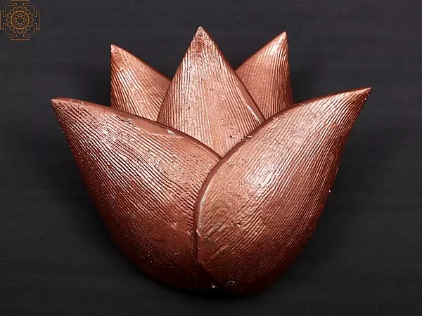 Small Brass Lotus Petal Wall Hanging
