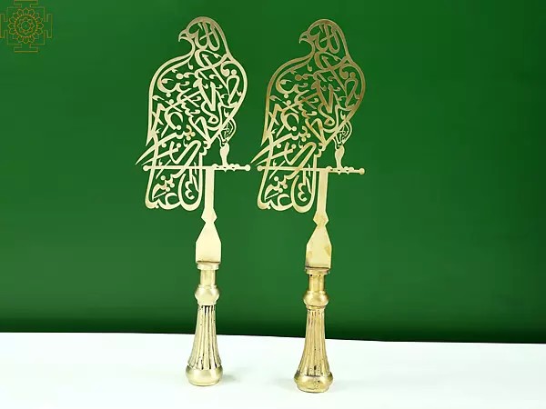 20" Couple of Parrot Design Alam (Pair) | Handmade