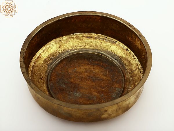 7" Brass Vintage Big Bowl