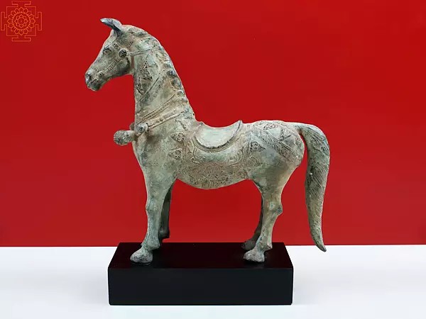 15" Brass Decorative Horse