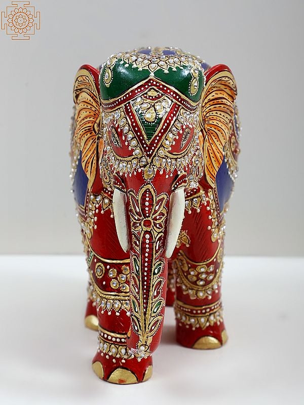 5" Wooden Decorative Elephant