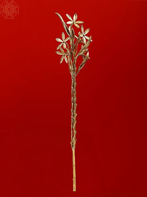 31" Brass Bunch of Flower | Room Decorative Item