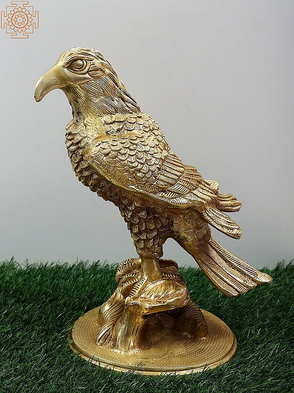 12" Brass Eagle Statue Showpiece
