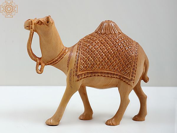 5" Small Wooden Camel Figurine | Animal Statue