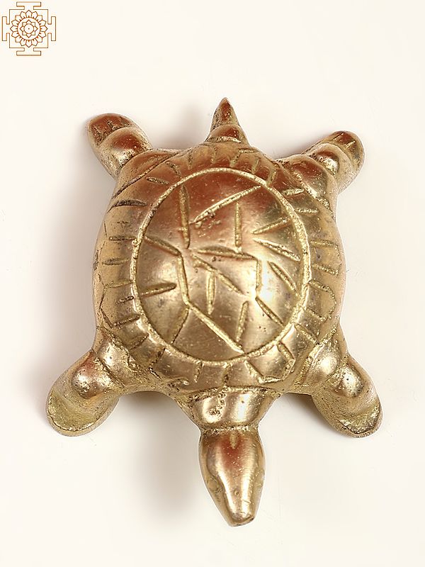 2" Small Brass Vastu Tortoise