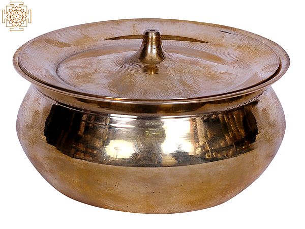 4" Copper Traditional Vengala Cooking Pot with Lid