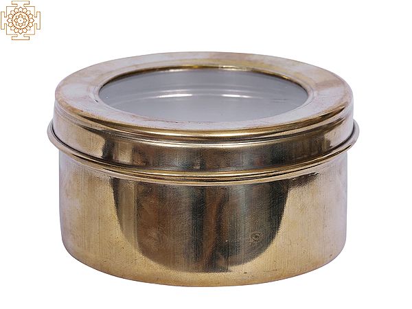 4" Container Box in Brass | Kitchen and Dining Utensils