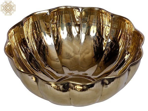 Small Brass Designer Bowl