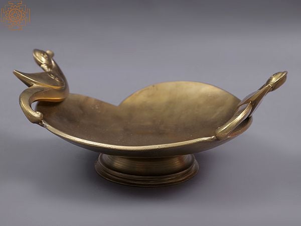 9” Decorative Bronze Fruit Bowl | Handmade