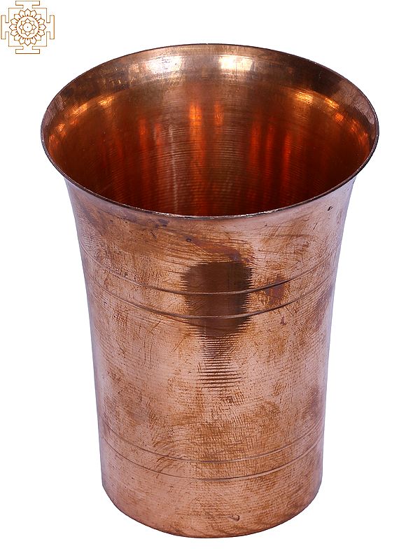 3" Small Copper Tumbler | Indian Kitchen and Dining Utensils