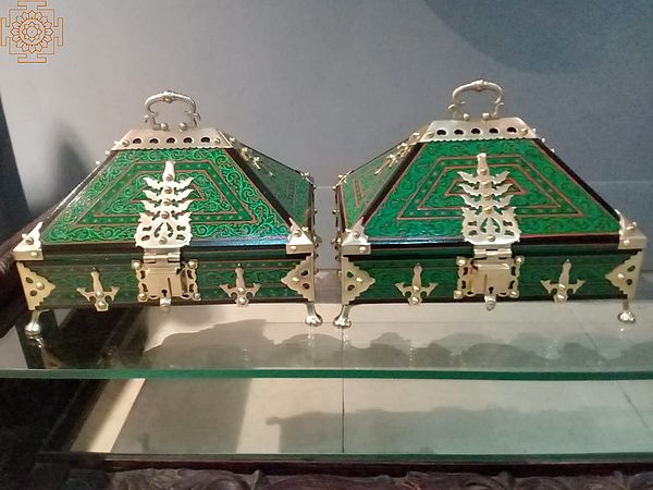 13" Wooden Malabar Box (Jewellery Box)