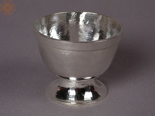 4" Silver Simple Bowl From Nepal