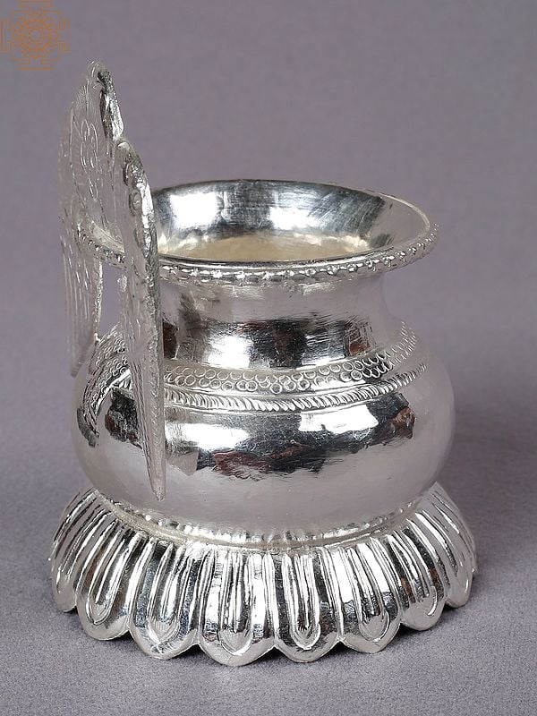4" Silver Annapurna Kalash from Nepal