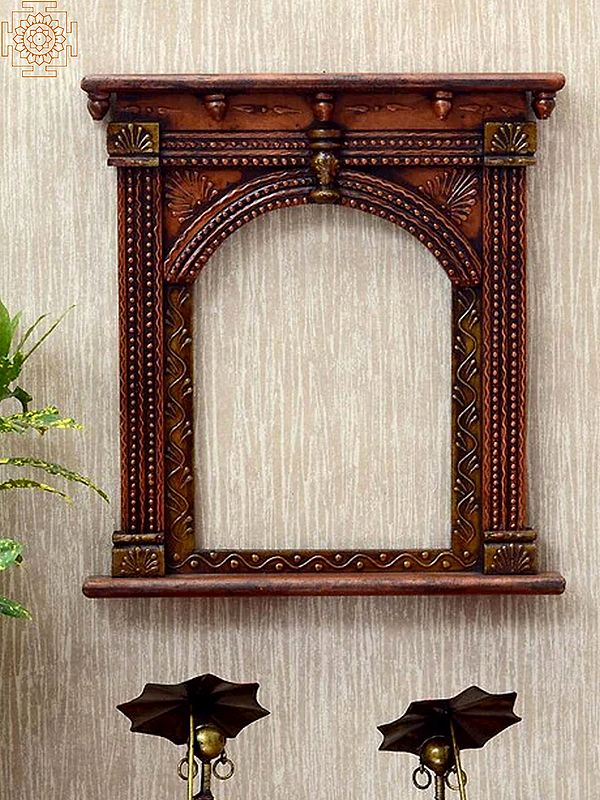 17" Wooden Jharokha (Window) | Wall Hanging