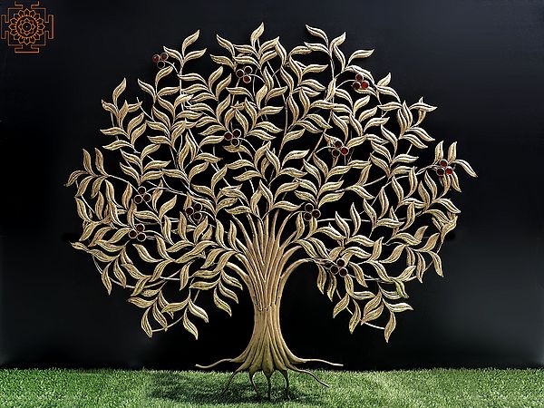 80" Large Iron Wall Hanging Tree of Life