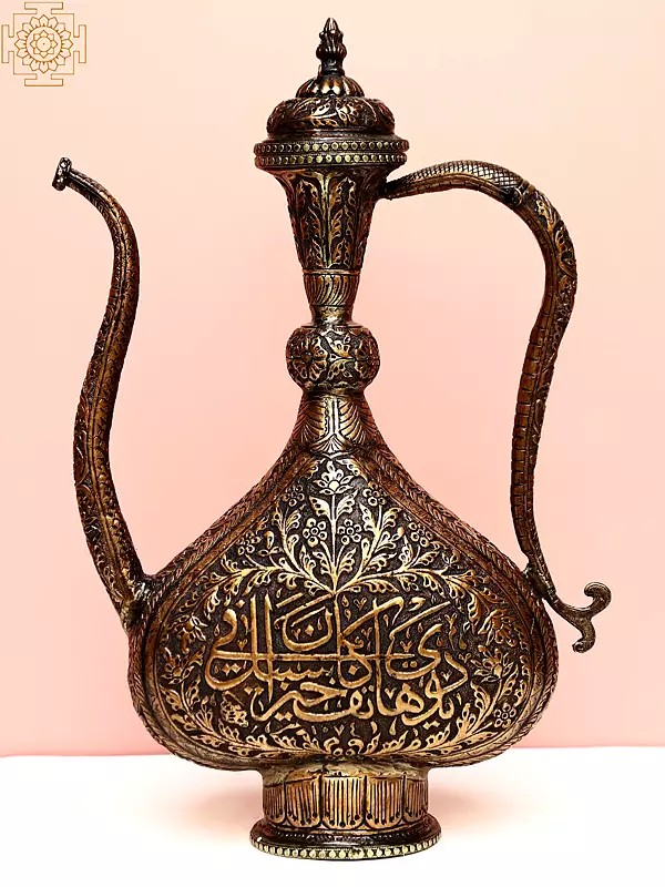 Copper Surahi with Lid | Copper Vase