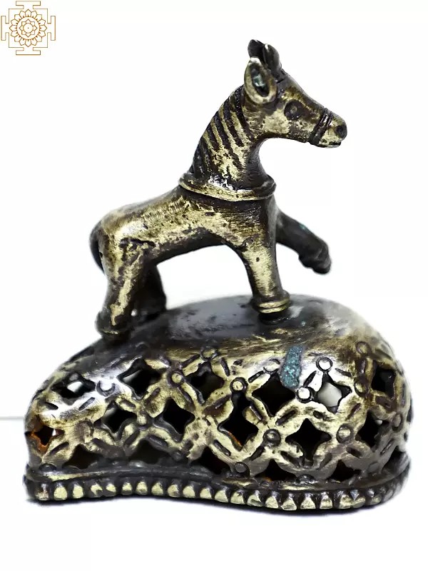 Brass Decorative Horse Idol | Table Decor Showpiece