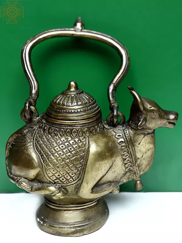 Brass Nandi Gangajal Container