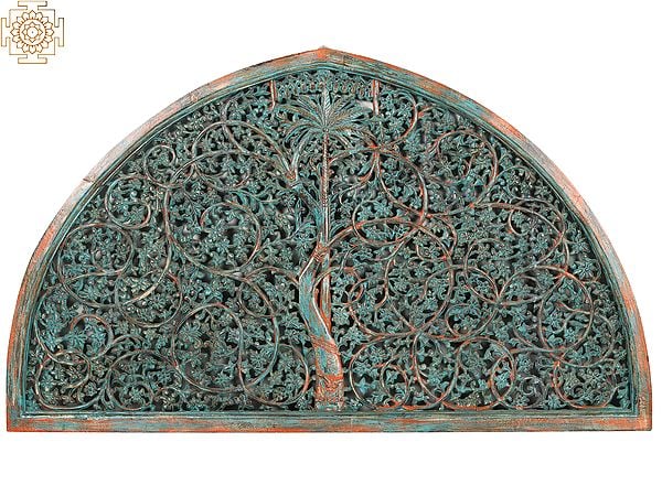 29" Wooden Carved Sidi Saiyyed Mosque Design Art | Wall Decor