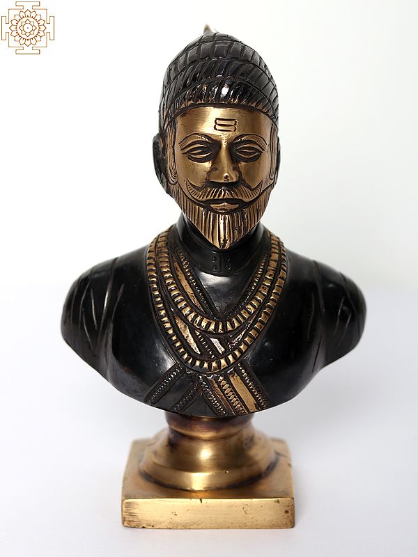 6" Brass Chatrapati Shivaji Maharaj