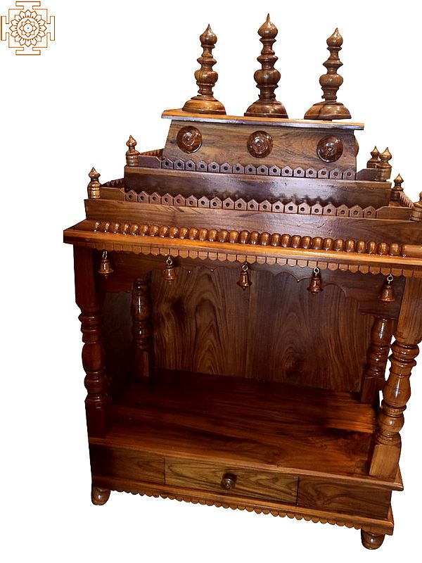 38" Beautiful Temple For Home With Drawer - Jackwood