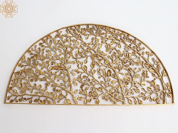 Brass | Floral Decor Panel