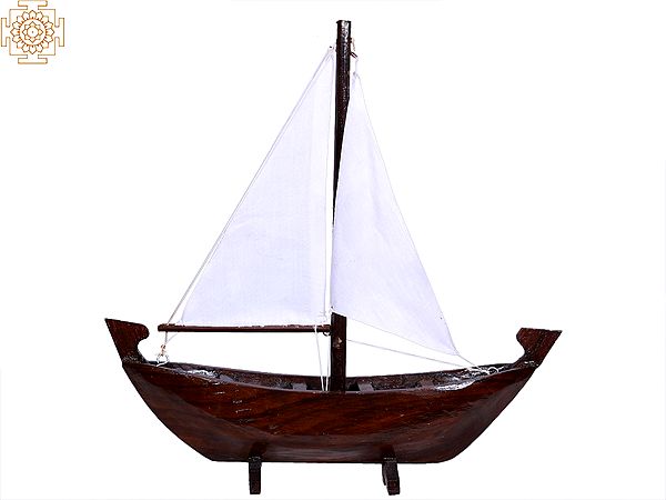 13" Wooden Kerala Boat Thoni