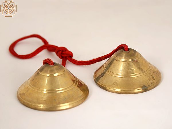 2" Small Bronze Cymbals (Manjeera) | Musical Instrument