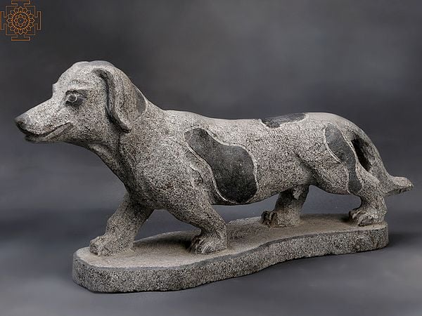 15" Dog | Granite Stone