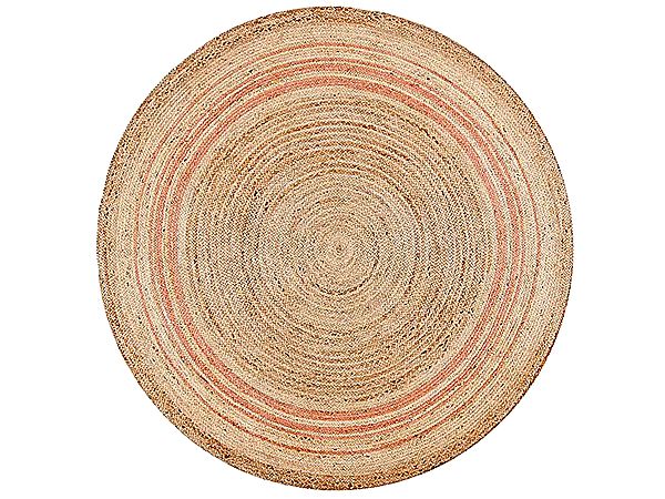 Natural Fiber Round Collection Handmade Boho Charm Braided Jute Area Rugs