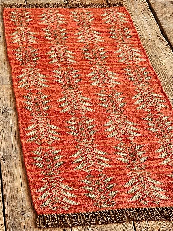 Wool Jute Kilim Accent Home Décor Handmade Area Rug - Available in Various Sizes