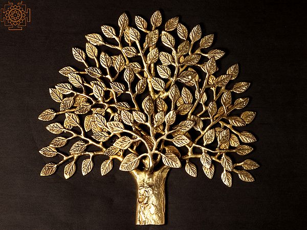 12'' Tree Of Life Wall Hanging | Brass