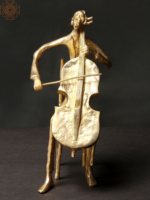 9'' Musical Artist Playing Cello | Brass
