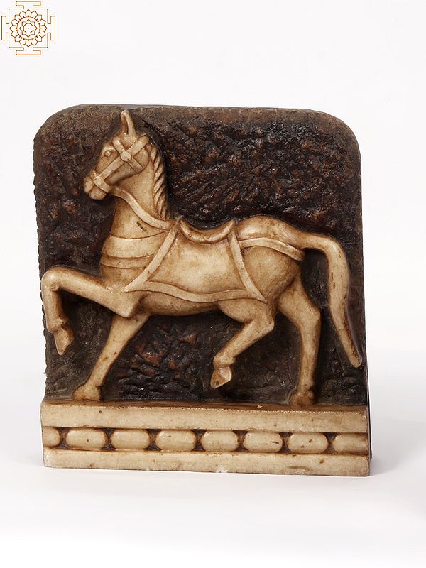8" Horse Figurine in Marble | Decorative Showpiece