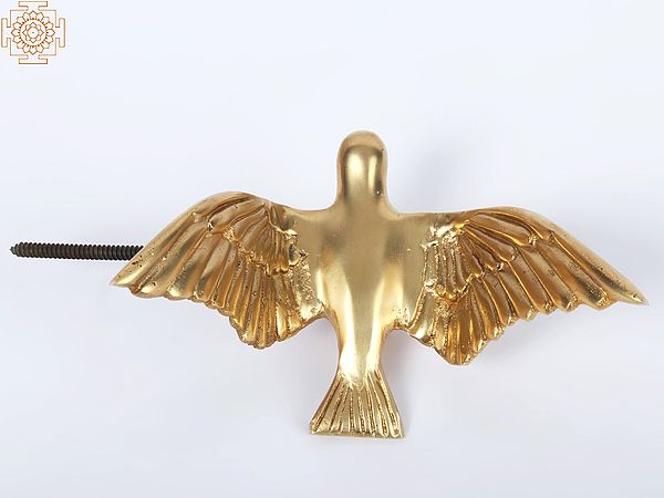 6" Wall Hanging Birds with Screw on Wing | Brass