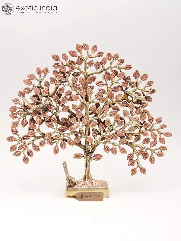 Three Birds Sitting On Tree Of Life