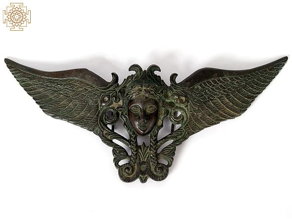 11" Angel Wings in Brass | Wall Decor
