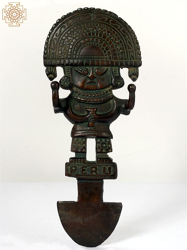 Inti Sun Deity Brass Wall Hanger