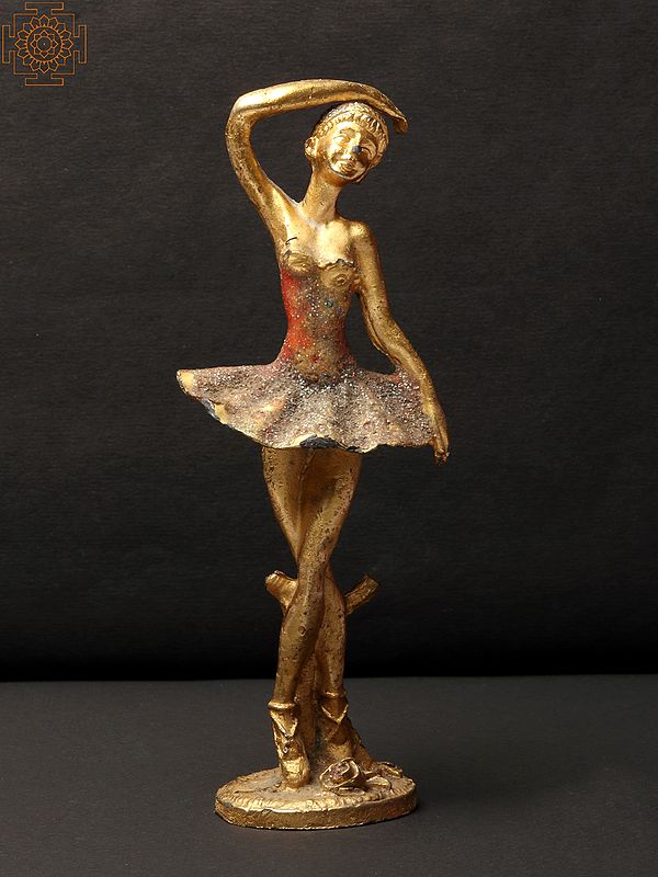 6" Small Brass Ballerina Statue Home Decor Exotic India Art