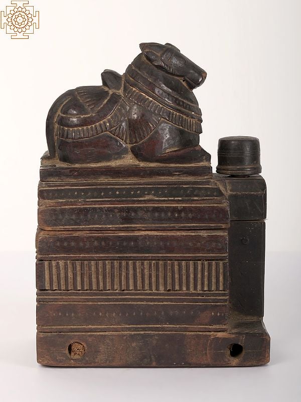 7" Wooden Vintage Nandi Box