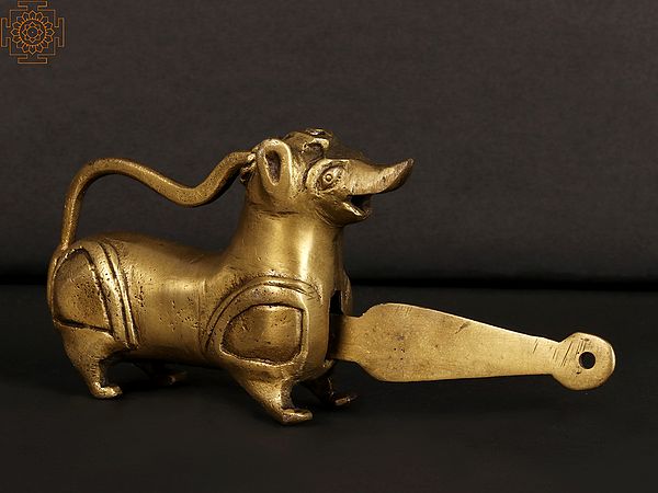 Antique Decorative Dog Shaped Brass Locks