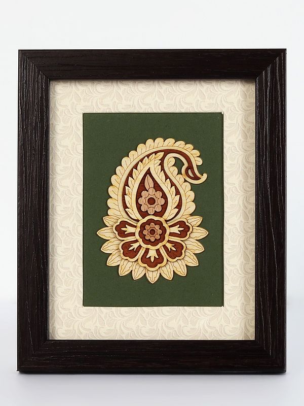 Mandala Design Wooden Art with Frame | Table and Wall Decor Piece