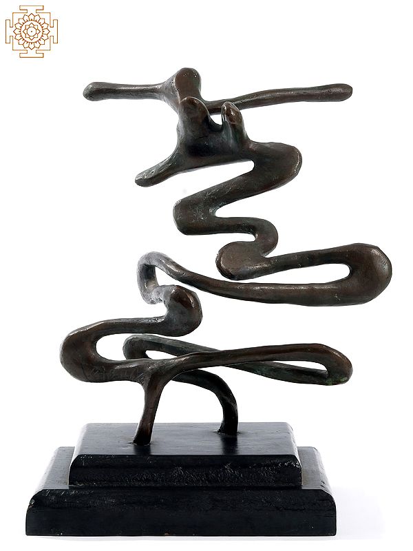 12" Abstract Modern Art Bronze Sculpture | Signed Product by Artist : Ekeshwar