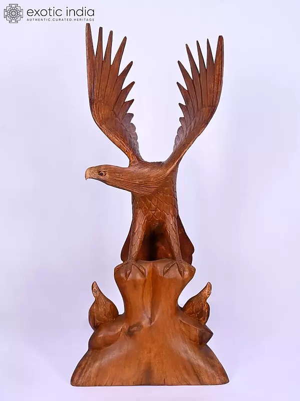 32" Eagle Statue | Home Decor | Handmade Indian Art