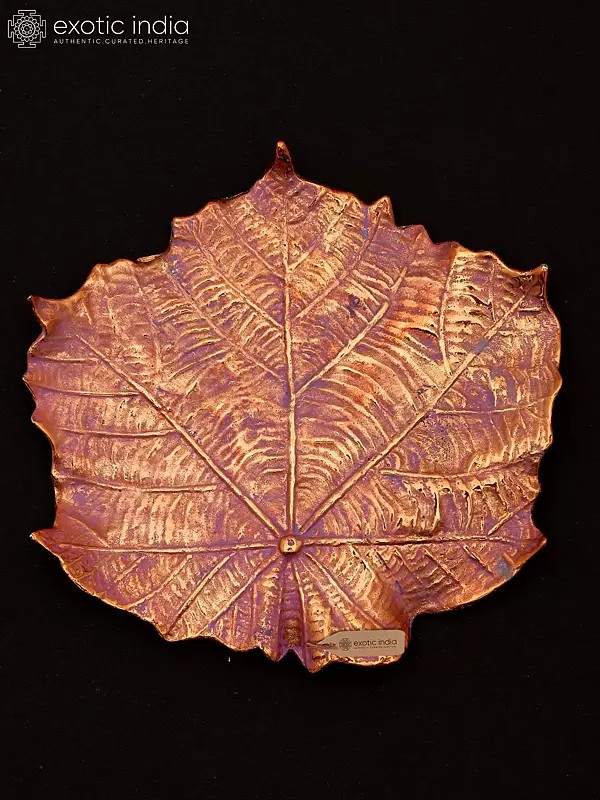 6" Brass Leaf Platter - Nature-Inspired Serving Tray