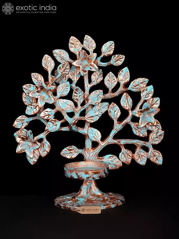 Brass Tree of Life Candle Holder for Table Decoration