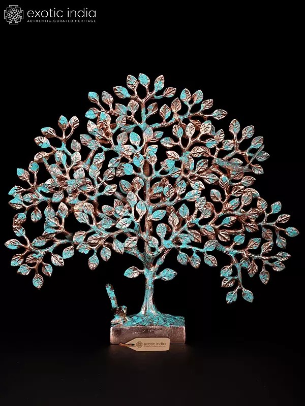 Brass Tree of Life Sculpture: Growth, Strength, Prosperity - 13" Accent Piece