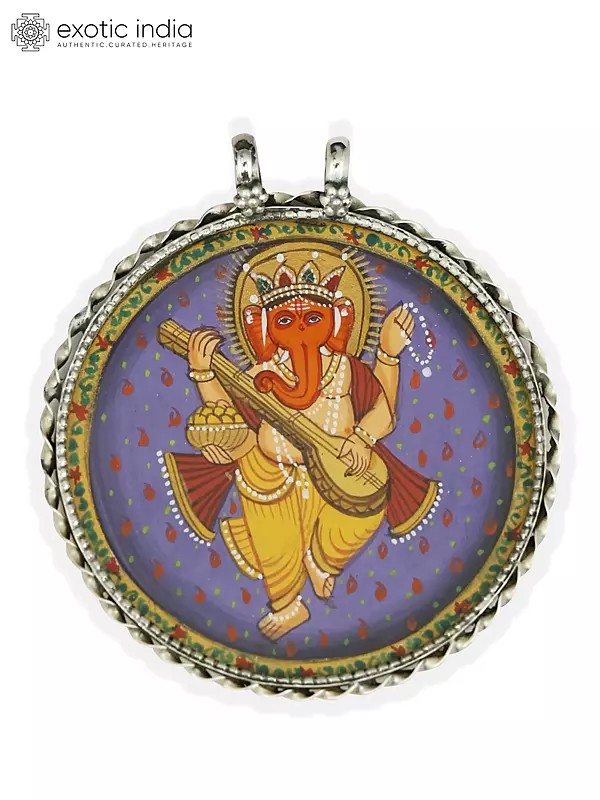 Lord Ganesha (Playing Veena) Pendant