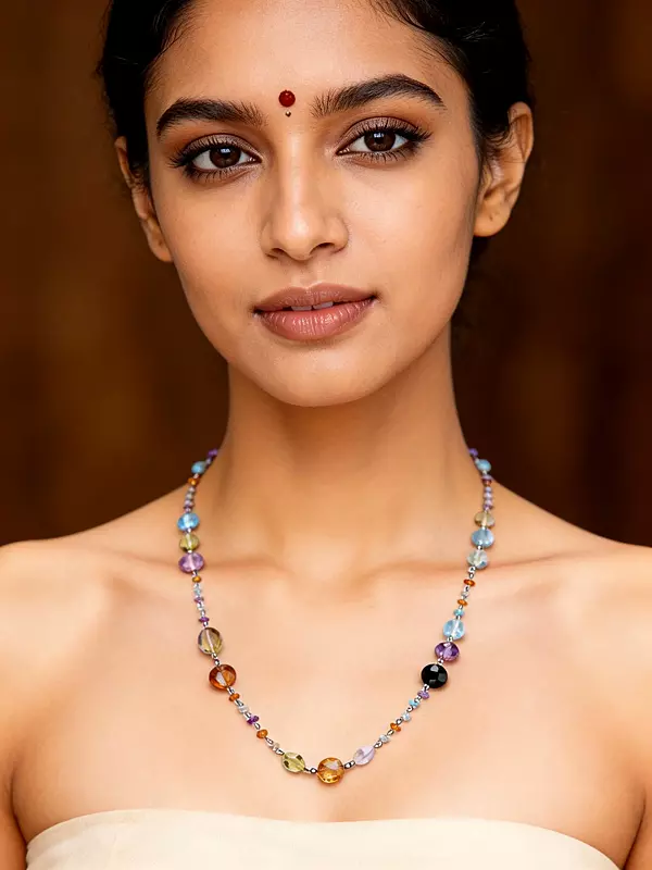 Faceted Multi Stone Necklace