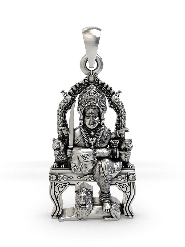 Mata Boot Bhavani form of The Goddess Durga Pendant